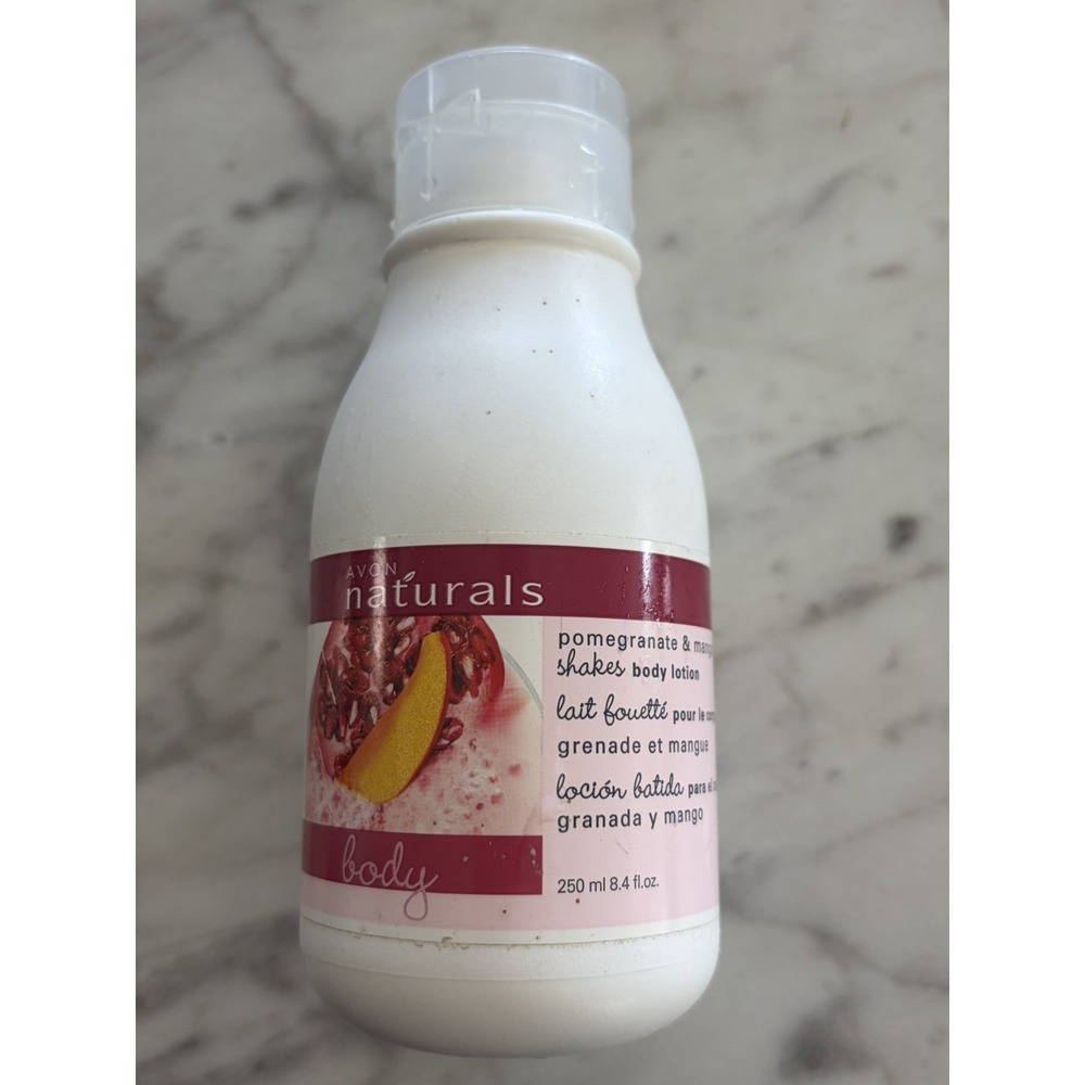 Y2k New Avon Lotion Naturals Pomegranate & Mango Shake 8.4oz Cream Moisturizer